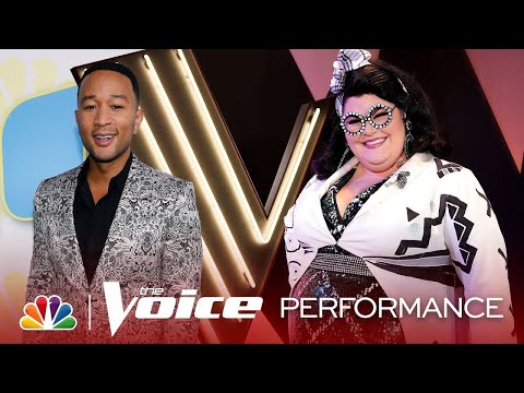 Katie Kadan and Coach John Legend: "Merry Christmas Baby" - The Voice Live Finale 2019