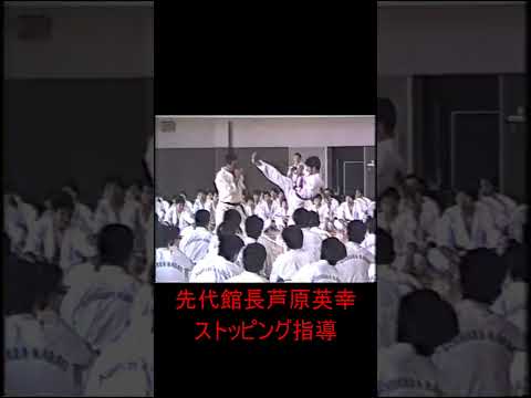 先代館長芦原英幸ストッピング指導