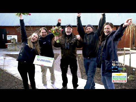 Drömprojekt till BirdLife och Nordens Ark - Postkodlotteriet