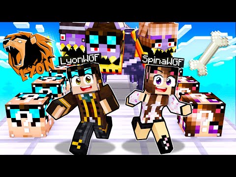 CORSA DEI LUCKY BLOCK DEI MIEI AMICI SU MINECRAFT!!