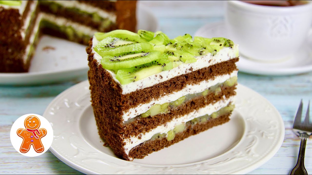 Торт Киви и Шоколад Так просто и так вкусно!