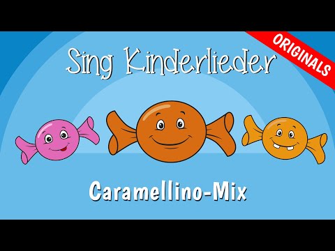 🍬Sing Kinderlieder Originals-Mix 8: Nudeln, Zeitreise, Fahrradlied | Caramellino-Mix