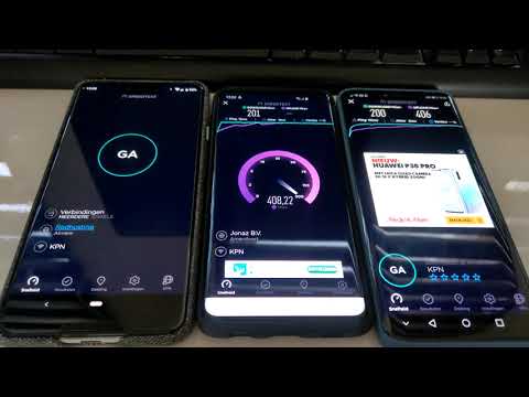 Samsung galaxy s10  vs google pixel 3XL vs huawei mate 20 pro internet speed test