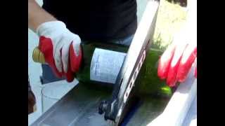 preview picture of video 'How to make Bottle Bricks with a Wet Saw'