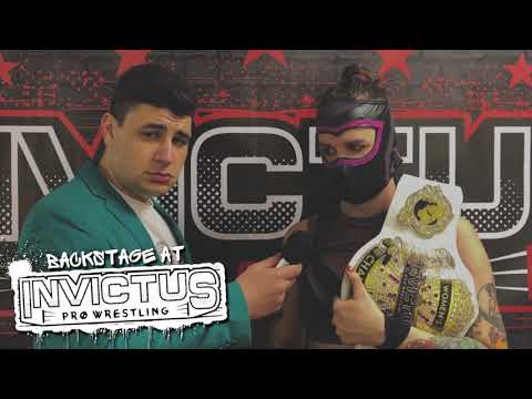Edith Surreal speaks after being unmasked by Darius Carter | Backstage at Invictus Pro Wrestling