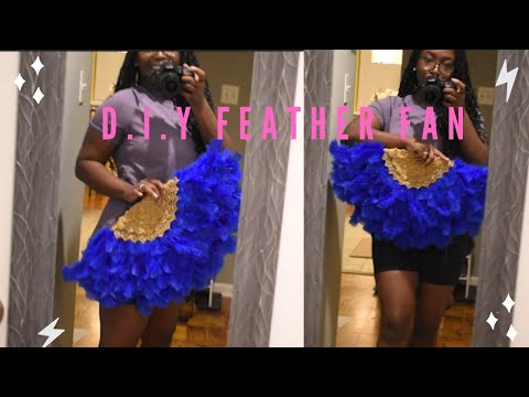 DIY Bridal Wedding Feather Fan | Burlesque