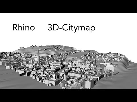 Rhino tutorial -  Stadtmodell Linz aus DGM openData