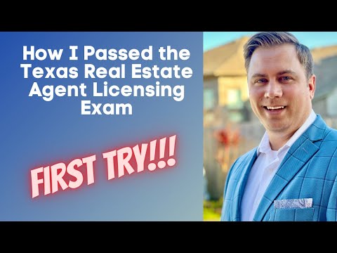 How to Pass your Texas Real Estate Agents License Exam...