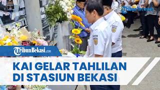 Mengenang 16 Korban, KAI Gelar Tahlilan di Stasiun Bekasi Timur dan Tabur Bunga di Lokasi Kejadian