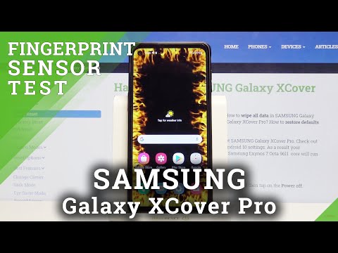 Test of Samsung Galaxy XCover Pro Fingerprint Sensor   - Finger Scanner
