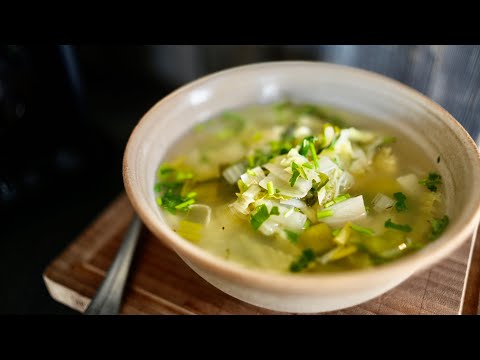 Recette Soupe detox aux légumes verts