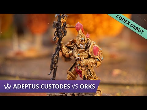 Adeptus Custodes vs Orks - CODEX DEBUT - Warhammer 40k 9th Edition Battle Report