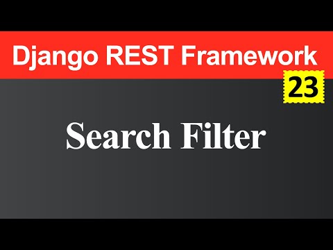 Search Filter in Django REST Framework Hindi