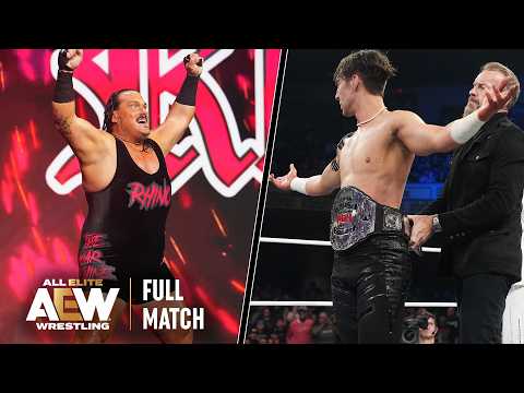 FULL MATCH: Nick Wayne vs RHINO - ROH World Television Championship | AEW Dynamite, 5/7/25