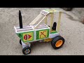 How To Make Matchbox Tractor At Home Matchbox Tractor Diy Craft Matchbox Tractor