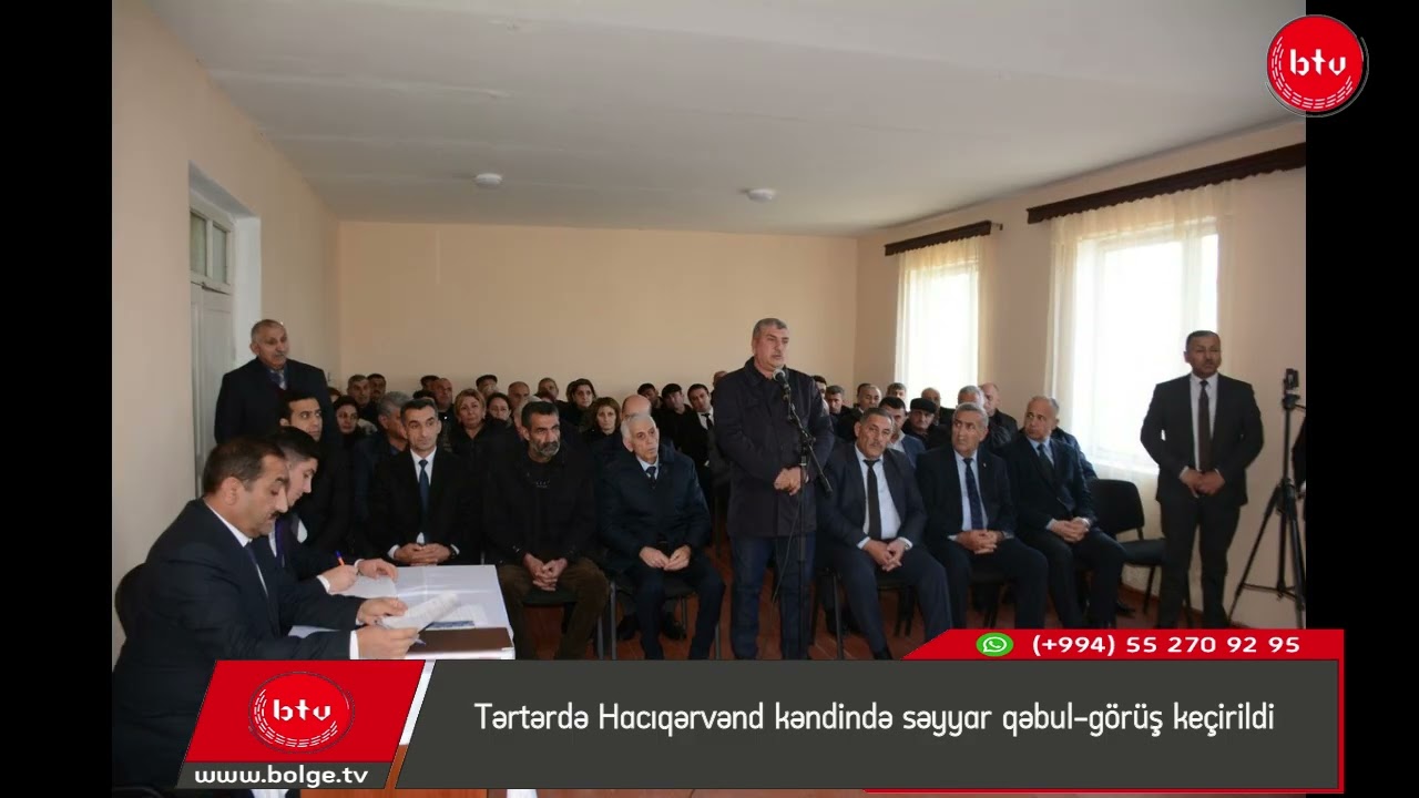 Tərtərdə Hacıqərvənd kəndində səyyar qəbul-görüş keçirildi