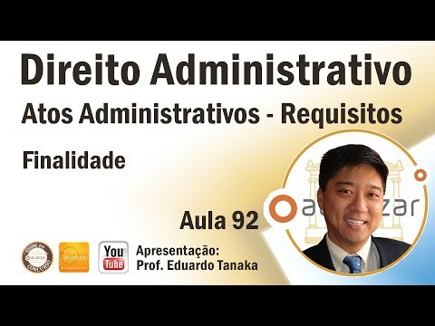 Administrative Law - Class 92 (Administrative Acts - Purpose)