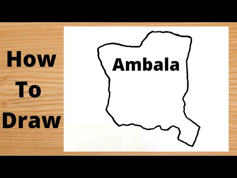 Drawing Ambala City Map - India
