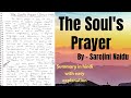 The Souls Prayer The Souls Prayer Summary The Soul S Prayer By Sarojini Naidu