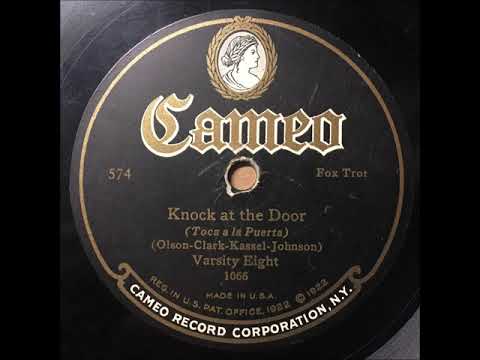 Varsity Eight "Knock At The Door" 1924 Jazz 78 RPM Adrian Rollini