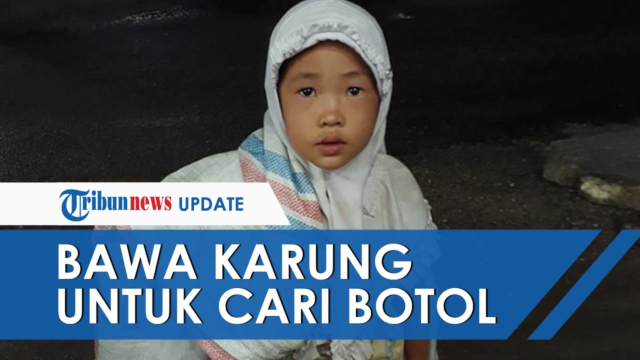 Viralnya Foto Anak Berhijab Bawa Karung Berisi Botol Bekas, Pemerintah Kota Padang Turun Tangan ...