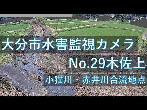 大分市水害監視 木佐上のライブカメラ映像