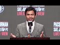MANNY PACQUIAO TELLS KEITH THURMAN TO HIS FACE  "I HOPE YOU FIGHT ME TOE 2 TOE!"