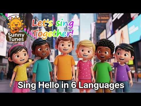 Canción de Saludos en 6 Idiomas | Sing Hello in 6 Languages