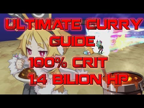 Disgaea 5 - 100% Crit and 1.4 Billion HP Increase for 100 Maps (Ultimate Curry Guide)