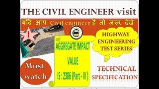 Aggregate impact value ( as per is code 2386 part 4 ) in hindi
