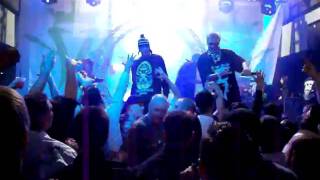Mosh pit/stage diving at the Kottonmouth Kings concert