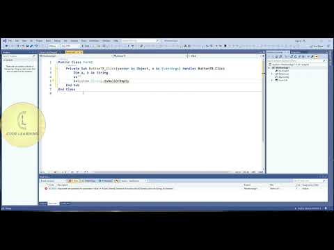 Vb Net String Functions Isnullorempty Codelearning