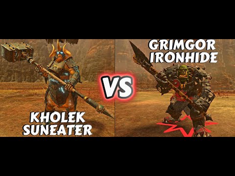 Who Will Win? Kholek Suneater or Grimgor Ironhide in Warhammer Total War 3!