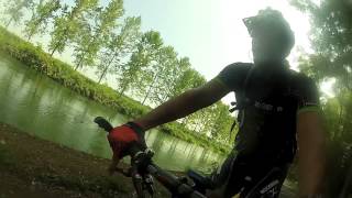 preview picture of video 'Luca in MTB da Abbiategrasso a Turbigo e oltre -- 14.7.2013'