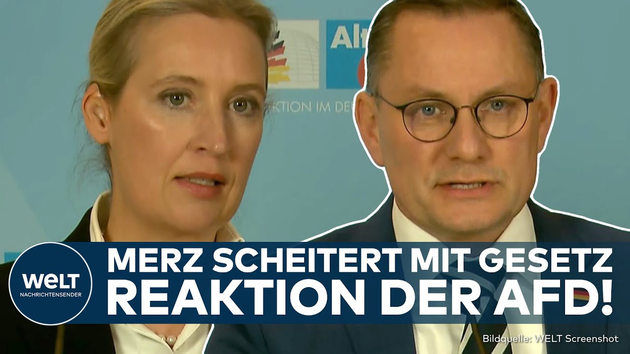BUNDESTAG: Reaktion der AfD! Weidel äußert sich nach Scheitern des Zustrombegrenzungsgesetz von Merz
