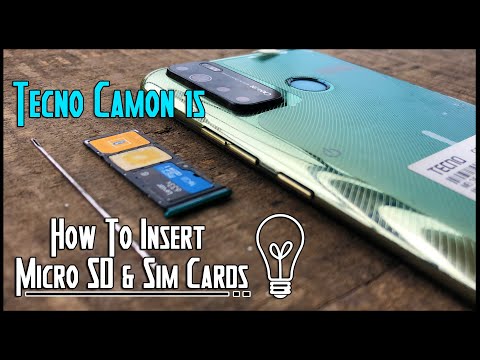#Tecno Camon 15 - How to insert micro SD and SIM (in Less than 1 minute)?