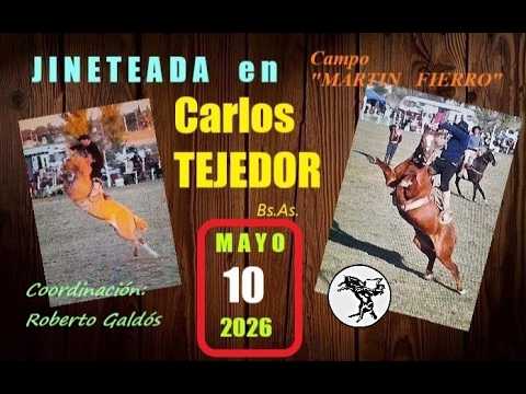 JINETEADA en  Carlos  TEJEDOR, Bs. As. - 10 Mayo 2026