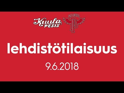 Lehdistötilaisuus: Kuula - Manse PP 9.6.2018