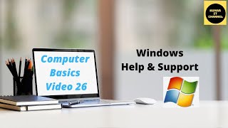 How to Use Windows Help and Support,Computer Basics Tutorial Part 26