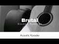 Olivia Rodrigo - Brutal (Acoustic Karaoke)