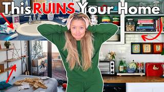 10 MISTAKES MAKING YOUR HOME LOOK CLUTTERED! (Fix These Now)