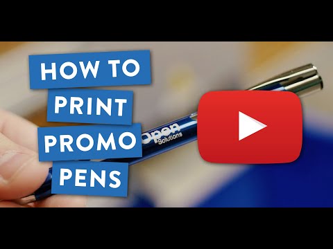 How to Screen Print Promotional Pens
