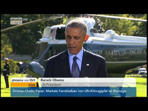 Luftangriffe in Syrien: Statement von Obama am 23.09.2014