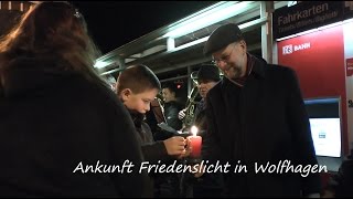 preview picture of video 'Ankunft des Friedenslichtes von Bethlehem in Wolfhagen am 14.12.2014 von tubehorst1'