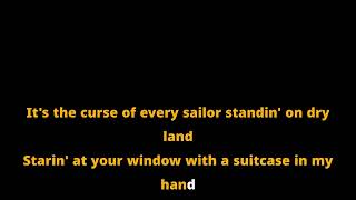 staring at your window with suitcase in my hand karaoke