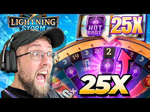INSANE 25X TOP SLOT HOT SPOT BAIT ON LIGHTNING STORM GAME SHOW!