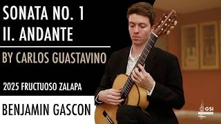 Benjamin Gascon performs "Sonata No. 1: II. Andante" by Carlos Guastavino on a 2025 Fructuoso Zalapa