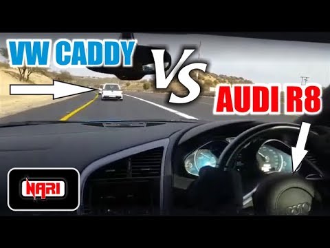VW Caddy vs Audi R8