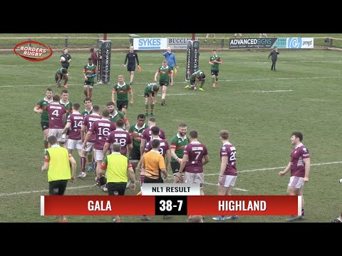 RUGBY REPORT & ACTION: GALA 38-7 HIGHLAND - NATIONAL 1 - 26.3.22