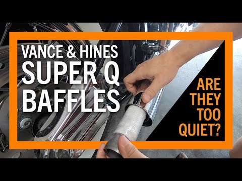 Vance and Hines Super Q Baffles Install and Comparison to Vance and Hines Stock Big Shots Baffles